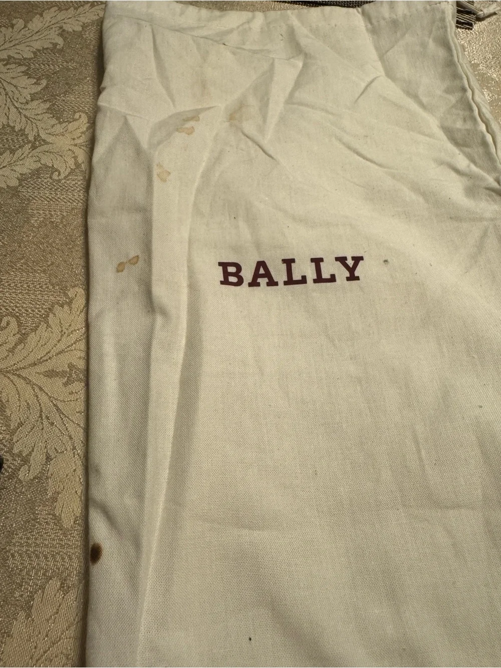 Auth Bally Gray Leather document holder sleeve + COA